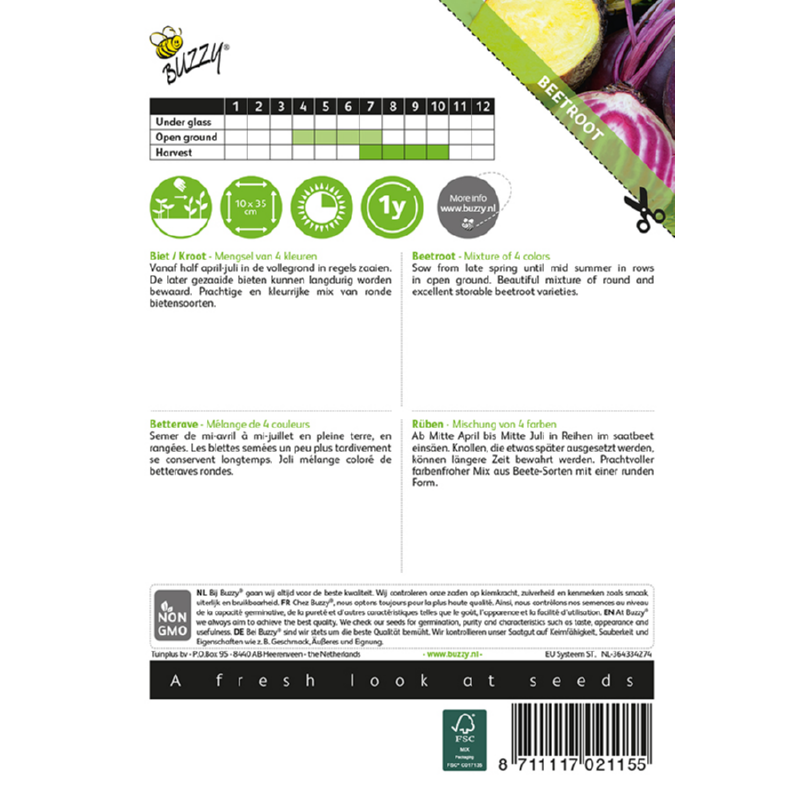 Buzzy Beets Mixed colors 002115