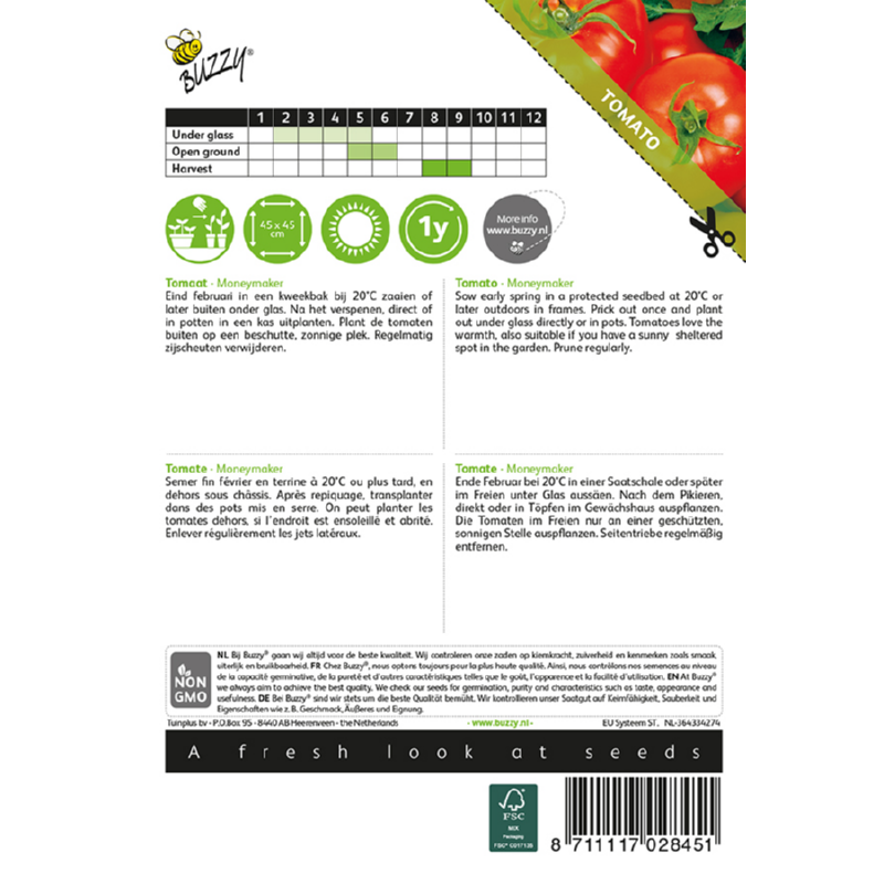 Buzzy Tomato Moneymaker 002845 approx. 2 grams