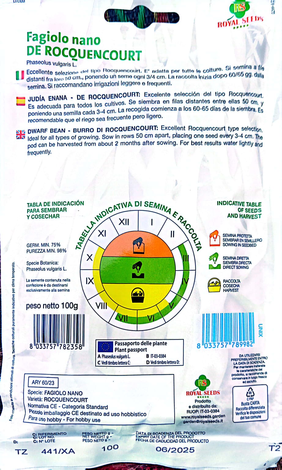 Royal Dwarf Beans-Rocquencourt