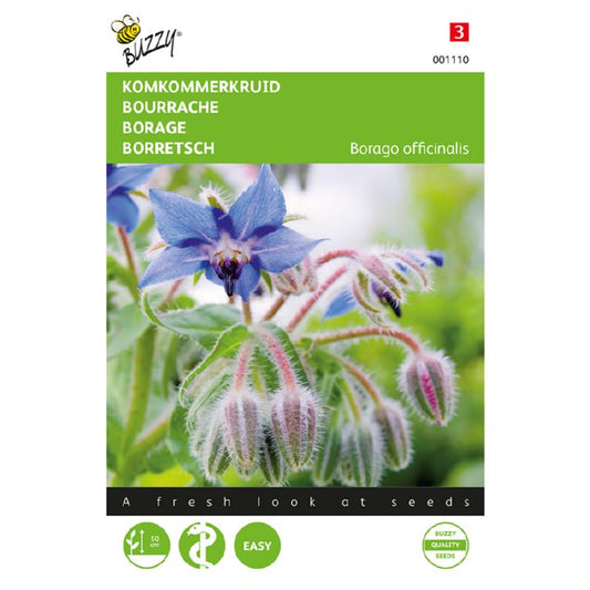 Buzzy Cucumber Herb (Borage) approx. 2 grams