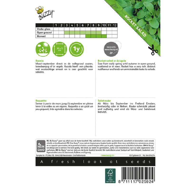 Buzzy® Rocket cultivated (Eruca sativa)
