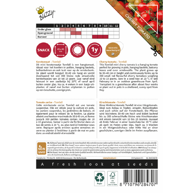 Buzzy® Pomodori, Tomfall Cherry Tomato 028470
