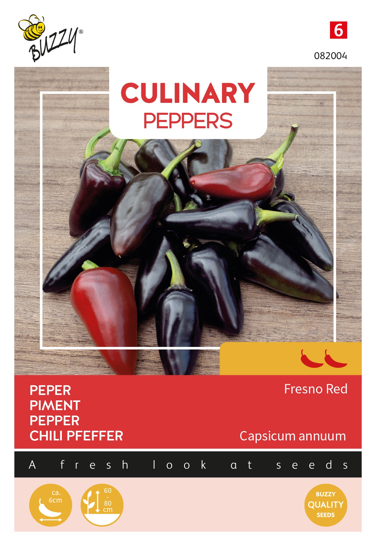 Buzzy® Culinary Peppers Fresno Red 8 sds 082004