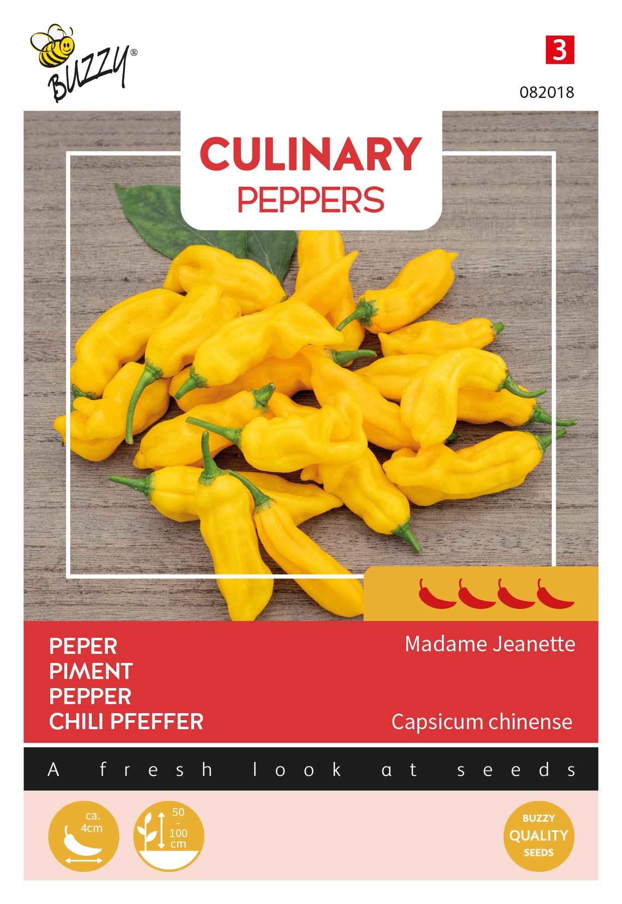 Buzzy® Culinary Peppers Madame Jeanette 082018 10 sds