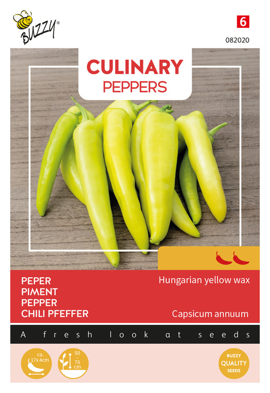 Buzzy® Culinary Peppers Hungarian yellow wax 082020 10 sds
