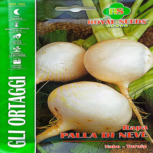 Royal Turnip Rapa Palla Di Neve approx 20gram