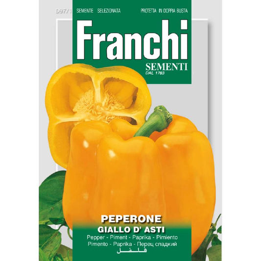Fr Paprika, Peperone Giallo d'Asti  Approx. Seeds 1.5gm