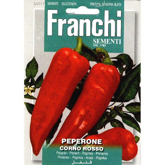 Fr Paprika, Peperone Corno Rosso 97/7 Approx. Seeds1.5gm