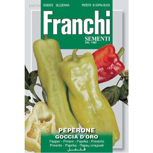 Goccia d'Oro Golden Drop Sweet Pepper Seeds 1g – Buy Capsicum Seeds Online in Pakistan