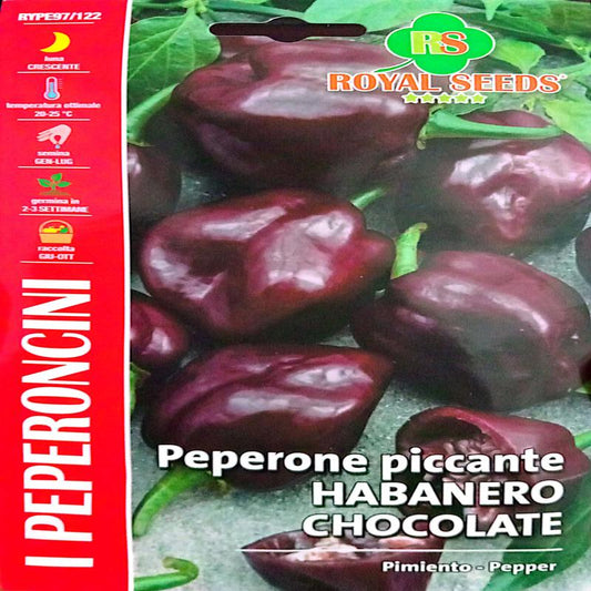 Royal Habanero Chocolate Pepper 40 Approx. Seeds