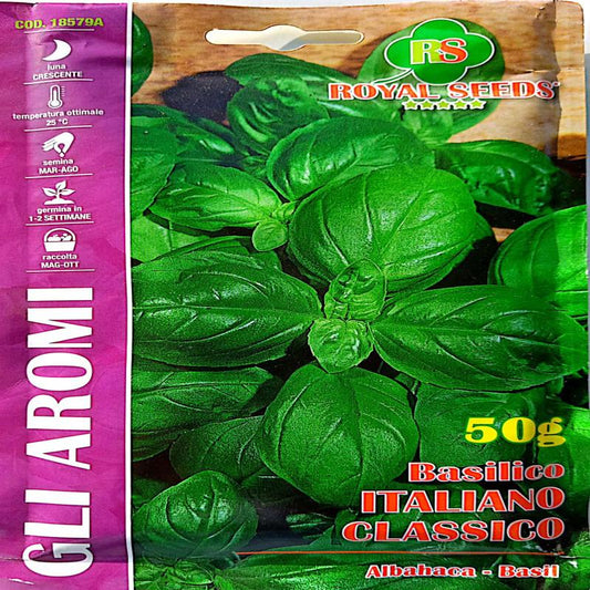 CLASSIC ITALIAN BASIL SEEDS approx 50gram