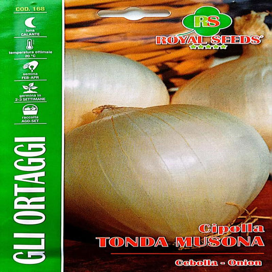 Royal White Onion Tonda Musona Approx. Seeds 3 gram