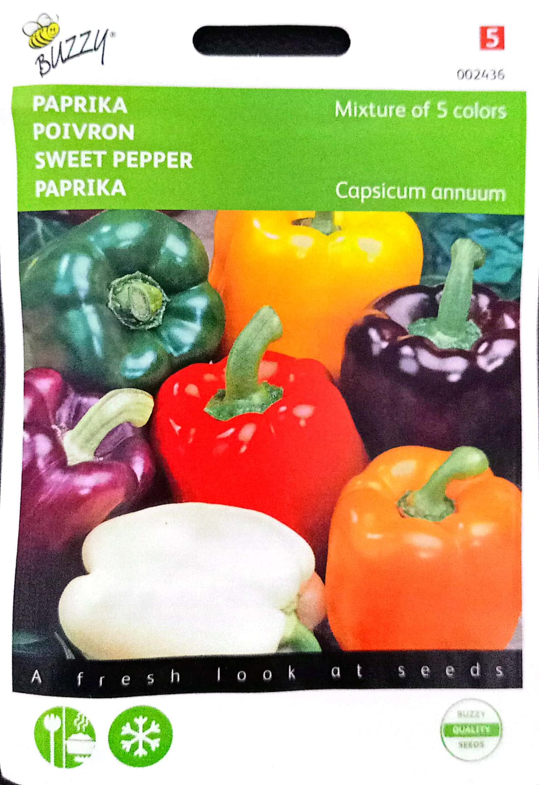 Mix 5 colour Capsisum Pepper 002436