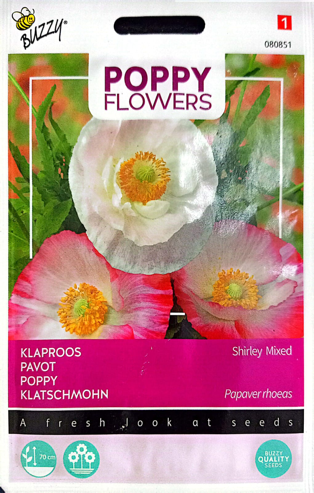 Buzzy Poppy Flower 080851