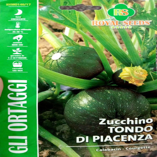Piacenza Round Zucchini GRAM-7 Approx. Seeds