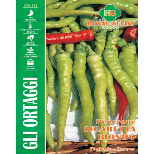 MAXI BLONDE CIGARETTE PEPPER Approx. Seeds 2gm