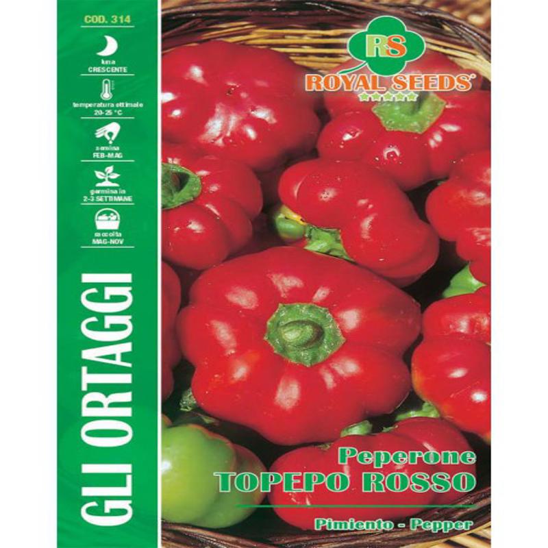 RED TOPEPO PEPPER MAXI Approx. Seeds Gram-2 Pepper