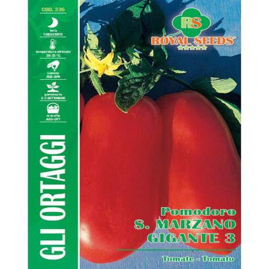 S. MARZANO TOMATO GIANT2 MAXI Approx. Seeds 1g 500