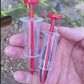 1pc Red Colour  Press Type Manual Seeder