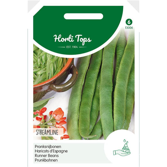 Runner beans Streamline, Red flowering, 100g 13006